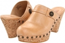 Natural Frye Audra Button Clog for Women (Size 6)
