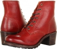 Burnt Red Soft Pebbled Full Grain Frye Sabrina 6G Lace Up for Women (Size 10)