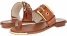 Luggage Vachetta MICHAEL Michael Kors Calder Sandal for Women (Size 6.5)