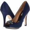 Navy Blue Satin Badgley Mischka Susan for Women (Size 9.5)