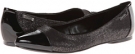 Black/Black/Gunmetal Patent/Shimmer Fabric Calvin Klein Elda for Women (Size 10)