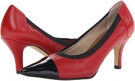 Red Kid/Black Patent Rose Petals Rippa for Women (Size 6)