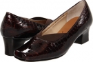 Brown Croco Patent Ros Hommerson Liv for Women (Size 7.5)