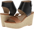 Black/Dark Camel Lucky Brand Olla for Women (Size 6)