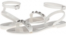 White/Silver Synthetic Nine West Bikini for Women (Size 7)