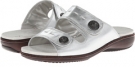 Silver Metallic Leather Trotters Kitty for Women (Size 11)