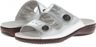 Silver Metallic Leather Trotters Kitty for Women (Size 5.5)