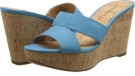 Blue Nubuck Nine West Effie for Women (Size 6)