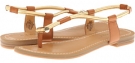 Gold/Cognac Synthetic Nine West Fabiola for Women (Size 6.5)