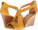 Yellow Leather Nine West Fichel for Women (Size 9)