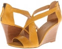 Yellow Leather Nine West Fichel for Women (Size 11)