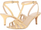 Yellow Leather Nine West Gissella for Women (Size 5)