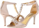 Light Gold Satin Nine West Gunebug for Women (Size 10)