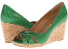 Green Leather Nine West Jelica for Women (Size 6.5)