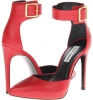 Red Leather Steve Madden Flshback for Women (Size 8.5)