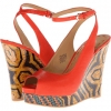 Orange Leather Nine West Lienna for Women (Size 5.5)