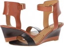 Cognac/Black Leather Nine West Radefade for Women (Size 5)