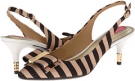 Black/Beige Stripe Fabric Isaac Mizrahi New York Mindy2 for Women (Size 7.5)