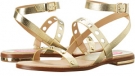 Gold Leather Isaac Mizrahi New York Stroll for Women (Size 5.5)