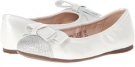 White Pearl Light/Silver Leather Venettini Kids 55-Emily for Kids (Size 13)