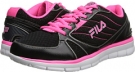 Black/Knockout Pinkwhite Fila Flare 2 for Women (Size 7.5)