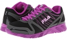 Black/Silver/Purple Cactus Flower Fila Spear 2 for Women (Size 6.5)