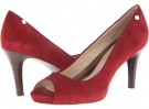 Cranberry Kid Suede Calvin Klein Kyle for Women (Size 8.5)