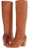 Tan Vintage Veg Tan Frye Lucinda Perf Slouch for Women (Size 6.5)