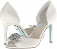 Ivory Satin Blue by Betsey Johnson Glam for Women (Size 6)