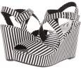 Black/White Stripe DV8 Kimmy for Women (Size 7)