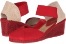 Bright Red/Bright Red LAUREN by Ralph Lauren Charla Elastic for Women (Size 5.5)