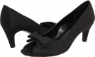 Black Satin Vaneli Marry for Women (Size 9.5)