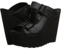 Black Steve Madden Buckle Up for Women (Size 9.5)