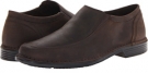 Dark Brown Oiled/Black Rockport Dambry Commons Gore Slip On for Men (Size 9)