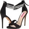 Black Satin Betsey Johnson Maribell for Women (Size 10)