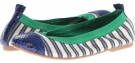 Navy/Royal Blue Natural Stripe CL By Laundry Glinda for Women (Size 10)