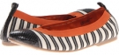 Black/Black Orange Natural Stripe CL By Laundry Glinda for Women (Size 6.5)