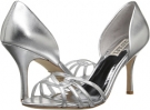 Silver Leather Badgley Mischka Kennedy for Women (Size 9.5)