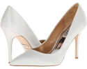 White Satin Badgley Mischka Kat for Women (Size 8.5)