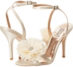 Ivory Satin Badgley Mischka Karol for Women (Size 8)