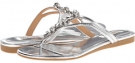 Silver Leather Badgley Mischka Kittie for Women (Size 10)