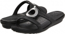 Black/Black Cow Silk Crocs Sanrah for Women (Size 4)