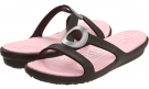 Espresso/Petal Pink Crocs Sanrah for Women (Size 6)