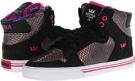 Black/Crazy Pink/White Supra Vaider for Women (Size 8)