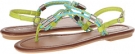 Lime/Turquoi Braid Dipping PU CL By Laundry Clementina for Women (Size 6.5)