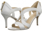 White Leather Nine West Giggly Girl for Women (Size 10.5)