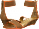 Natural/Orange Leather Nine West Vilta for Women (Size 8)