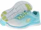 White/Mint SKECHERS Flex Appeal - Style Icon for Women (Size 9.5)