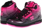 Black/Fluorescent Pink DC Rebound Hi LE W for Women (Size 5)