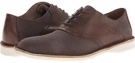 Oak/White/Cymbal Canvas Marc New York by Andrew Marc Dorchester Saddle for Men (Size 9)